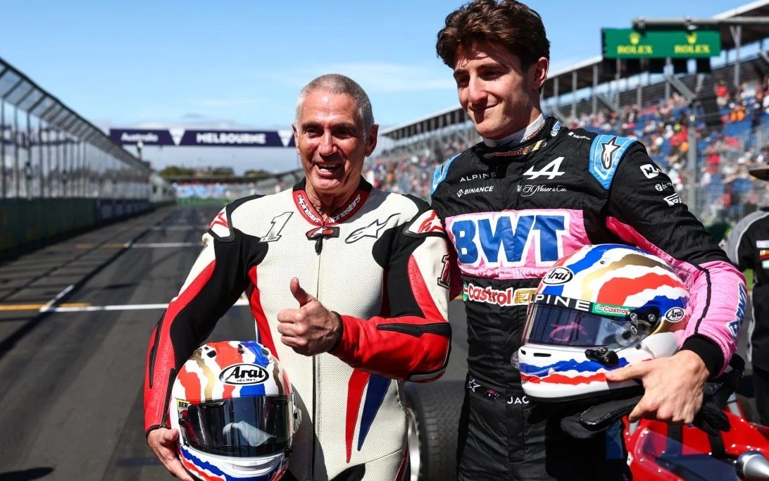 New Alpine Driver Jack Doohan with his father Mick Doohan