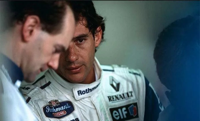   Newey (left) Pictured With Late F1 Legend Ayrton Senna (right) During His Time With Williams  